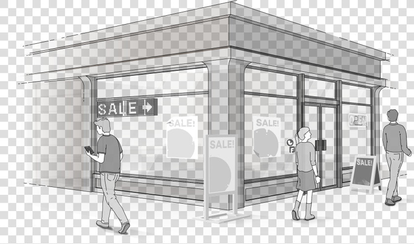 The Antiquated Ways Of Storefront Advertisements   Architecture  HD Png DownloadTransparent PNG