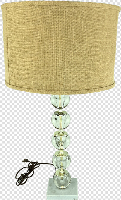 Mid Century Glass Orb Table Lamp With Marble Base   Lampshade  HD Png DownloadTransparent PNG