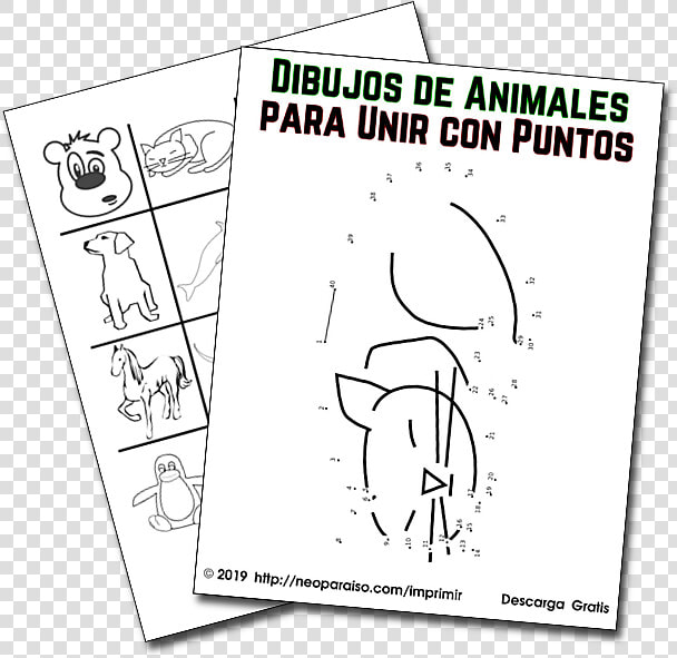 Cómo Dibujar Animales Uniendo Puntos   Cartoon  HD Png DownloadTransparent PNG