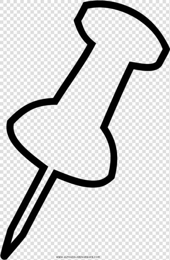 Thumbtack Coloring Page   Dibujos De Chinches Para Colorear  HD Png DownloadTransparent PNG