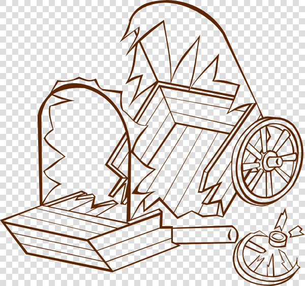 Wrecked Caravan Svg Clip Arts   Broken Wagon Wheel Clip Art  HD Png DownloadTransparent PNG