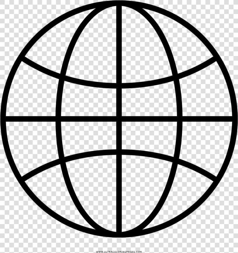 Globe Coloring Page   Icon Globe Vector  HD Png DownloadTransparent PNG