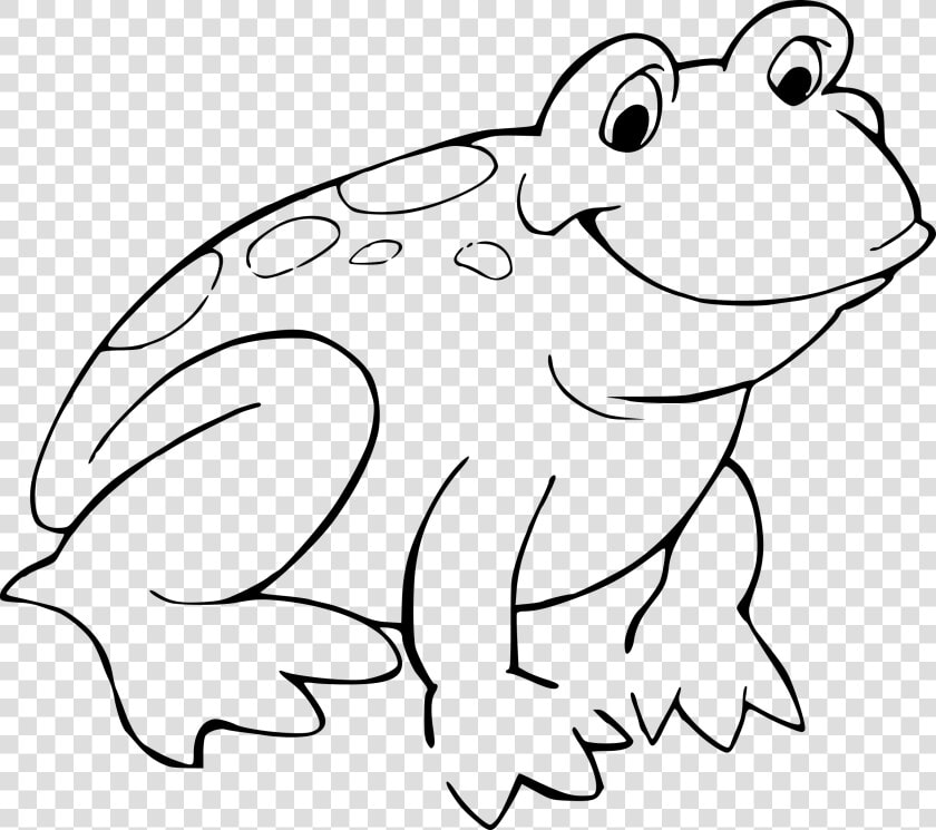 Cute Hopping Frog Images Image Png Clipart   Frog Clipart Black And White  Transparent PngTransparent PNG