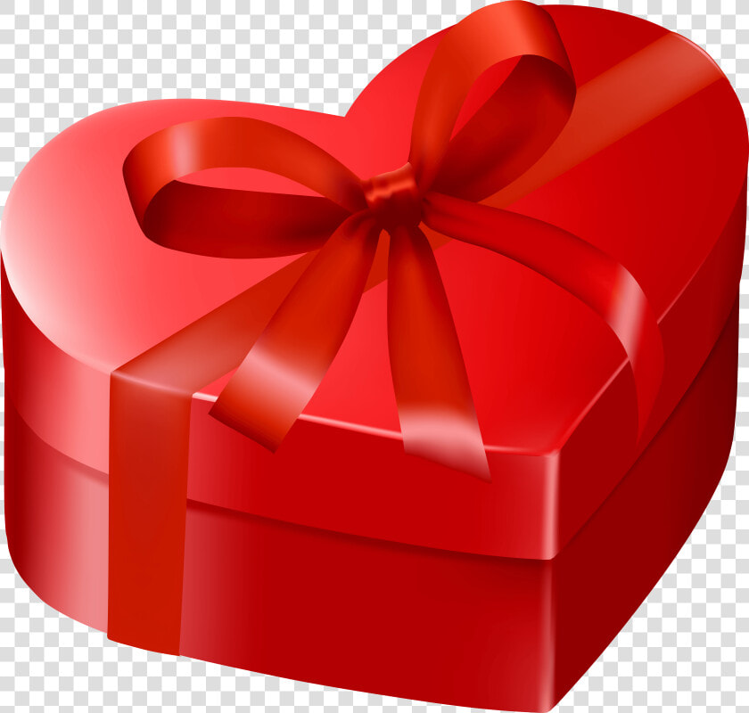 Red Gift Box Png   Red Heart Gift Box  Transparent PngTransparent PNG