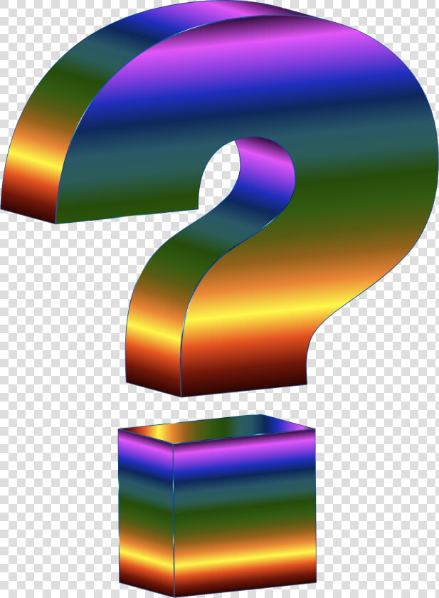 Prismatic 3d Question Mark Clip Arts   3d Question Mark Gif  HD Png DownloadTransparent PNG