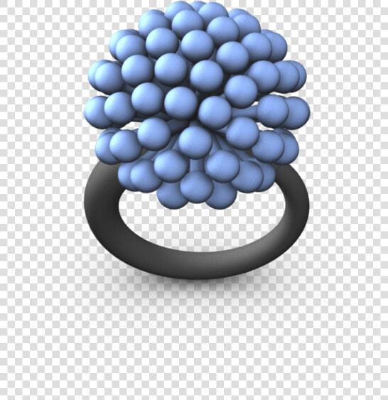 Lt Blue Med Allium Ring   Sphere  HD Png DownloadTransparent PNG