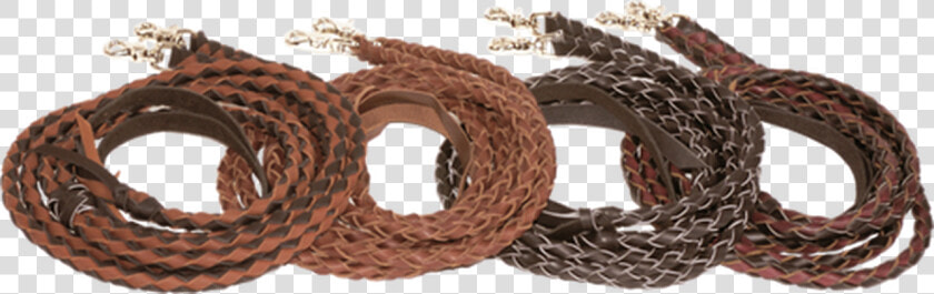 Schutz Brothers Braided Black Leather Roping Reins   Wicker  HD Png DownloadTransparent PNG