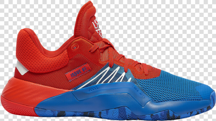 Adidas Don Issue 1 Spider man Ef2400 Release Date   Blue Adidas Basketball Shoes 2019  HD Png DownloadTransparent PNG