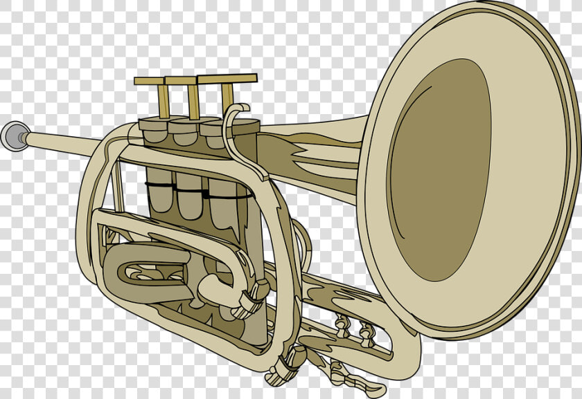 Trumpet  Horn  Musical Instrument  Brass  Cornet   Trumpet Clip Art  HD Png DownloadTransparent PNG