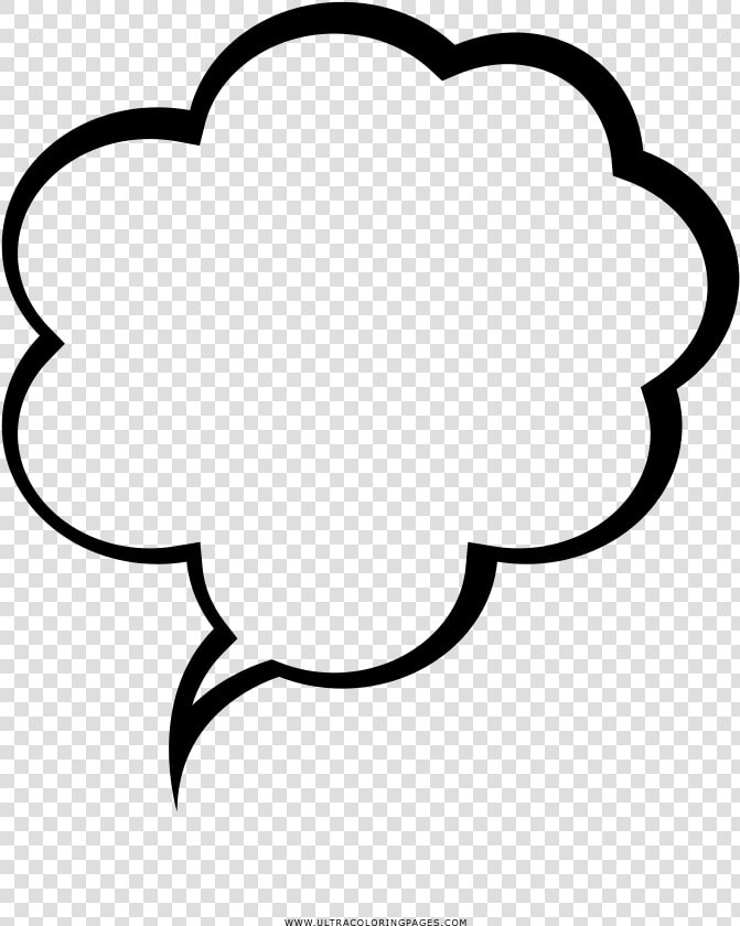 Speech Bubble Coloring Page   Balão De Conversa Png  Transparent PngTransparent PNG