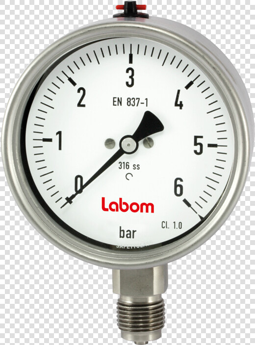 Bourdon Tube Pressure Gauge Per En 837 1 Stainless   Type N S Pressure Gauge  HD Png DownloadTransparent PNG