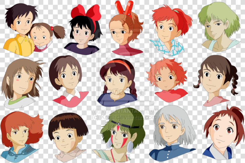 Transparent Ponyo Png   Studio Ghibli Girls  Png DownloadTransparent PNG