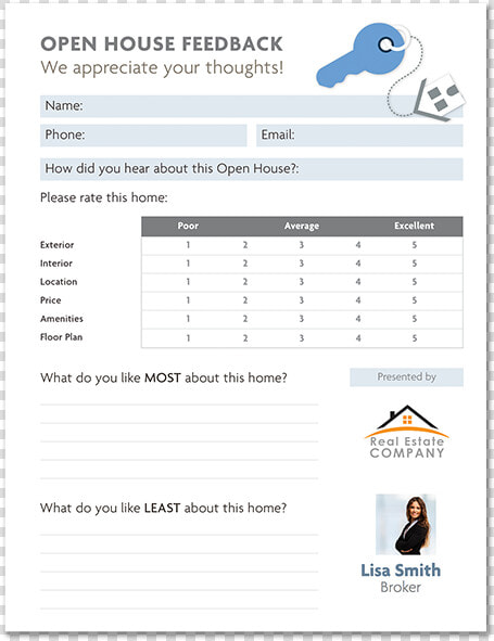 Real Estate Terminology Class Img responsive   Printable Realtor Open House Feedback Form  HD Png DownloadTransparent PNG