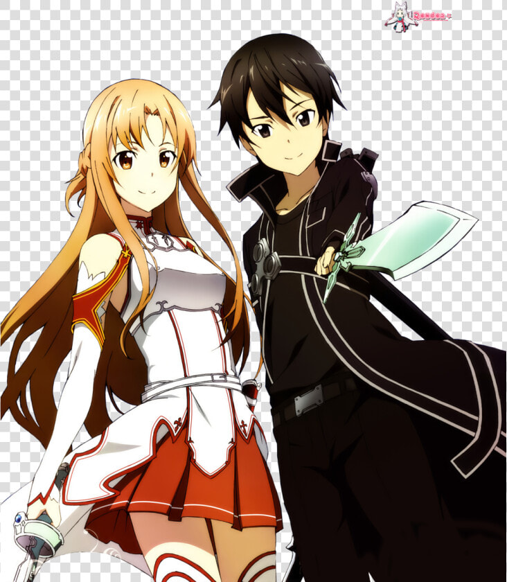 Render Kirito And Asuna S A O By Nio Nyan d7r5gn7  HD Png DownloadTransparent PNG