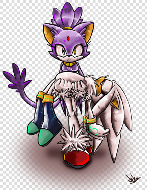 Silver Y Blaze   Blaze The Cat And Sliver The Hedgehog  HD Png DownloadTransparent PNG