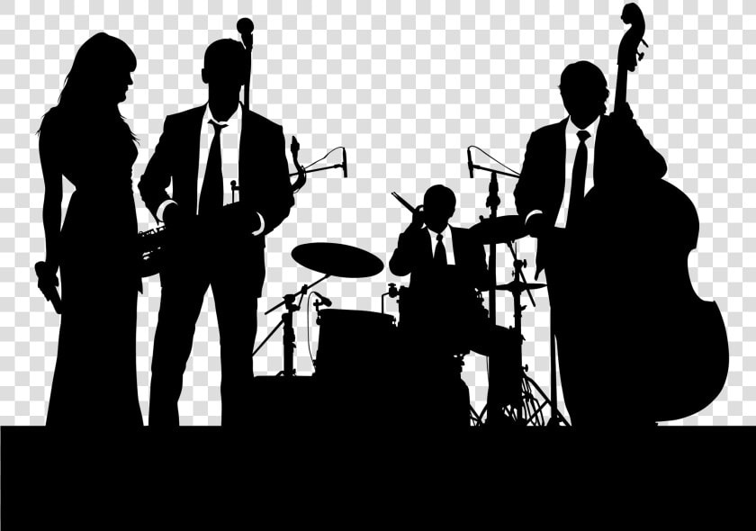 Musical Ensemble Image Clip Art Vector Graphics   Jazz Silhouette  HD Png DownloadTransparent PNG