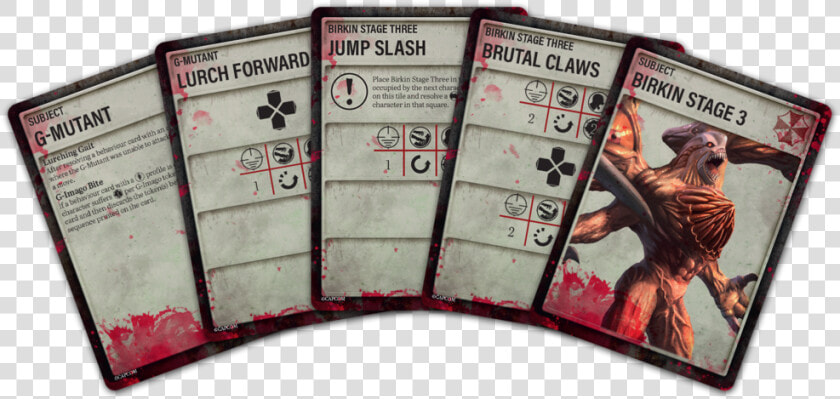 Re2 Mockup Cards Bosses   Resident Evil 2 Board Game Boss Card  HD Png DownloadTransparent PNG