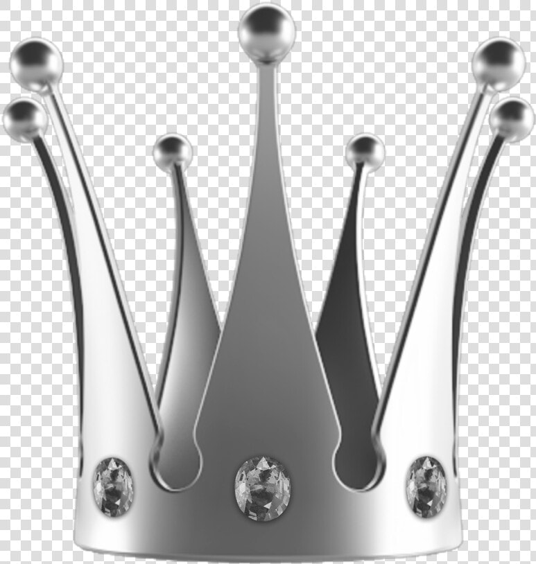  crown  corona  silver  plateado  plateada  diamonds  HD Png DownloadTransparent PNG