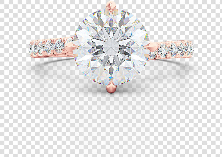 East West  Four Prong  Round Solitaire   Engagement Ring  HD Png DownloadTransparent PNG