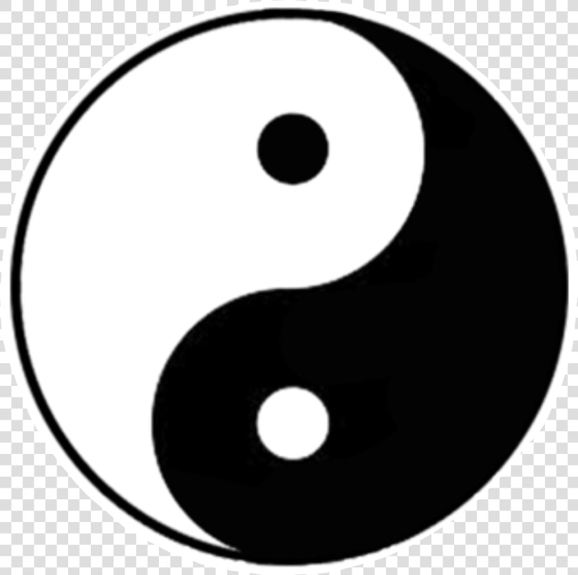  yinyang  tumblr  stickers  blackandwhite  namaste   Chinese Sign Black And White  HD Png DownloadTransparent PNG