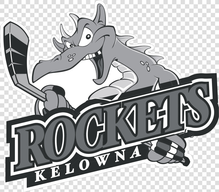 Kelowna Rockets Black And White Logo  HD Png DownloadTransparent PNG