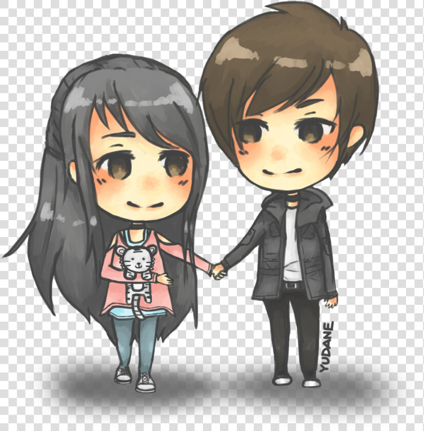 Couple Tumblr Png   Chibi Cute Anime Couple Drawings  Transparent PngTransparent PNG