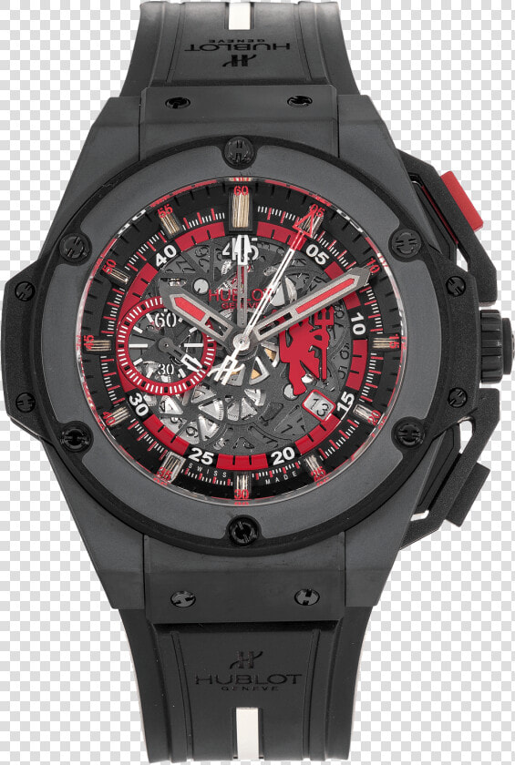 King Power Red Devil Manchester United Ceramic Automatic   Analog Watch  HD Png DownloadTransparent PNG