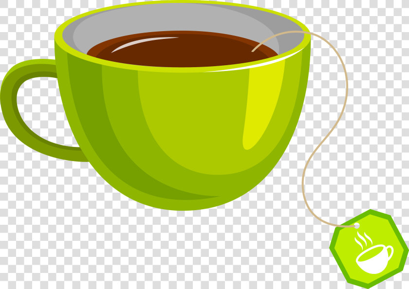 Green Tea Coffee Cup Teacup   Tea Cup Vector Png  Transparent PngTransparent PNG