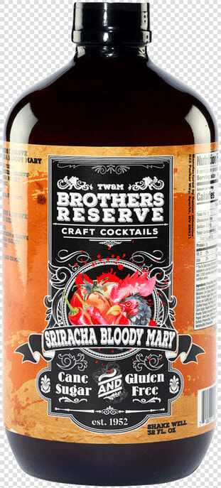 Brother S Reserve Sriracha Bloody Mary   Brothers Reserve Sweet And Sour  HD Png DownloadTransparent PNG