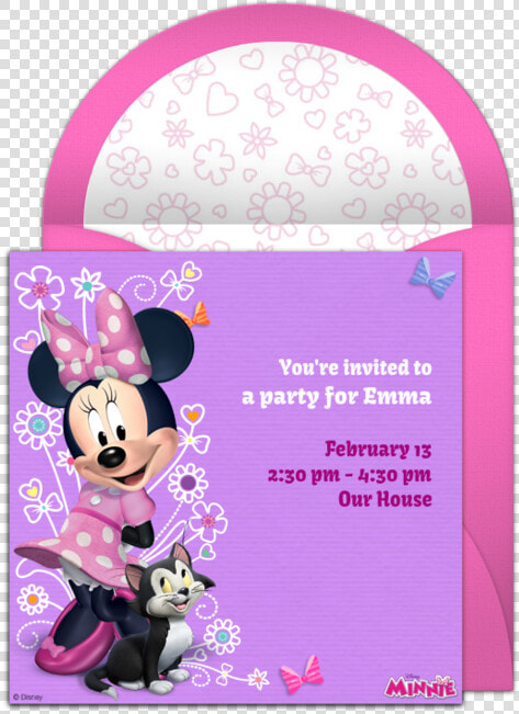 Minnie Mouse Invitation   Minnie Mouse Quinceanera Dress  HD Png DownloadTransparent PNG