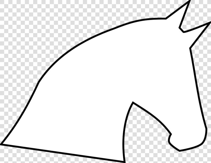 Horse Head  Horse  Head  Outline  Profile  Silhouette   White Horse Head Silhouette  HD Png DownloadTransparent PNG