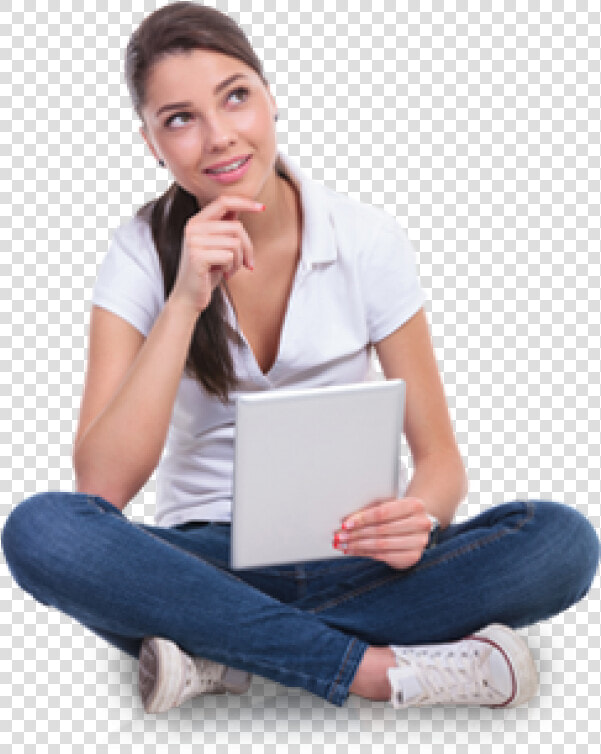 Thinking Woman Png Free Download   Transparent Background Thinking Girl Png  Png DownloadTransparent PNG