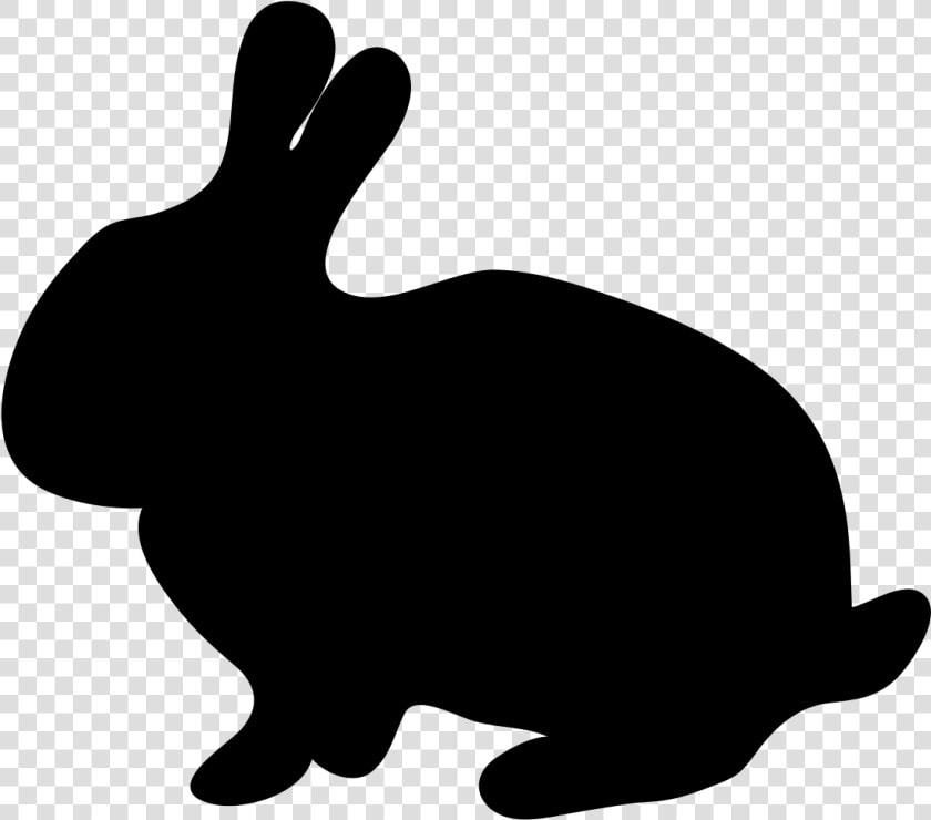 Bunny Clip Art At   Silhouette Of Bunny Rabbit  HD Png DownloadTransparent PNG