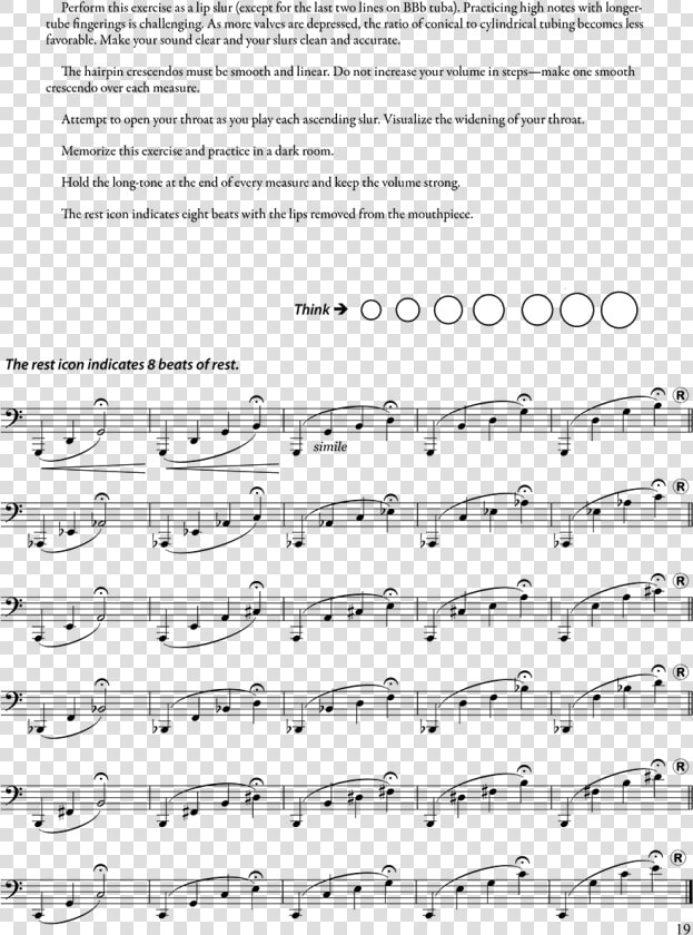 Developing High Register For Tuba Vol   Sheet Music  HD Png DownloadTransparent PNG