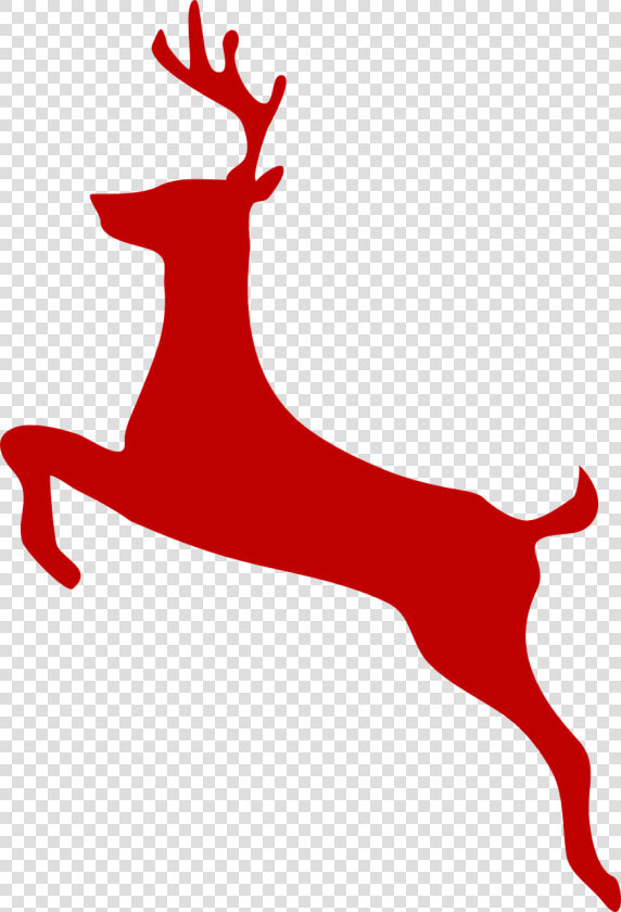 Reindeer Jump Christmas Free Picture   White Tailed Deer Drawing Easy  HD Png DownloadTransparent PNG