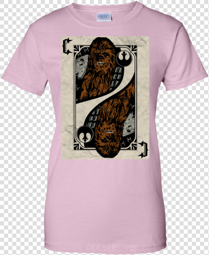 Chewbacca Playing Card T Shirt  amp  Hoodie   Playing Card Star Wars  HD Png DownloadTransparent PNG