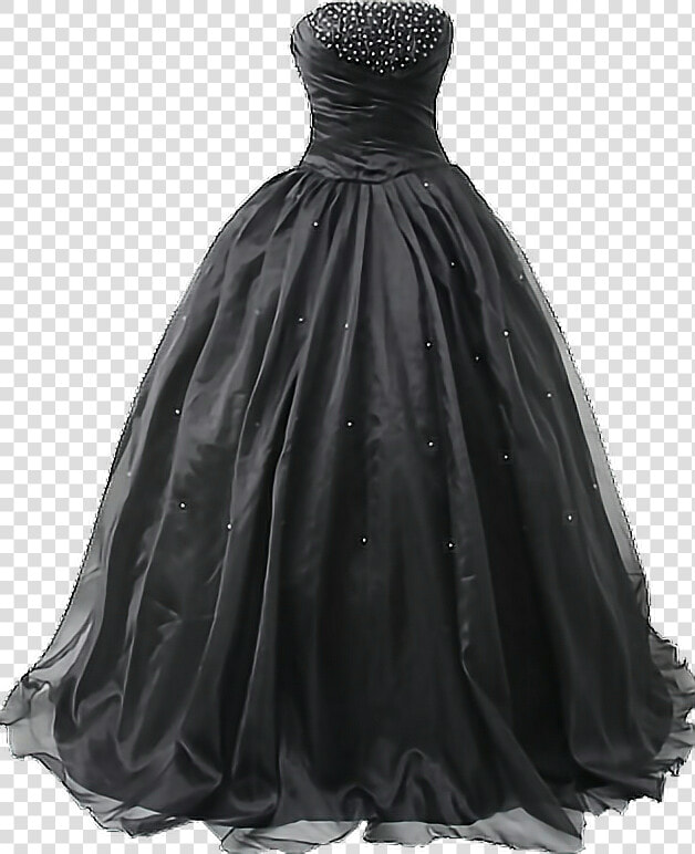  vestido  tumblr  lindo  new  black  vestidonegro   Masquerade Ball Black Ball Gown Wedding Dresses  HD Png DownloadTransparent PNG