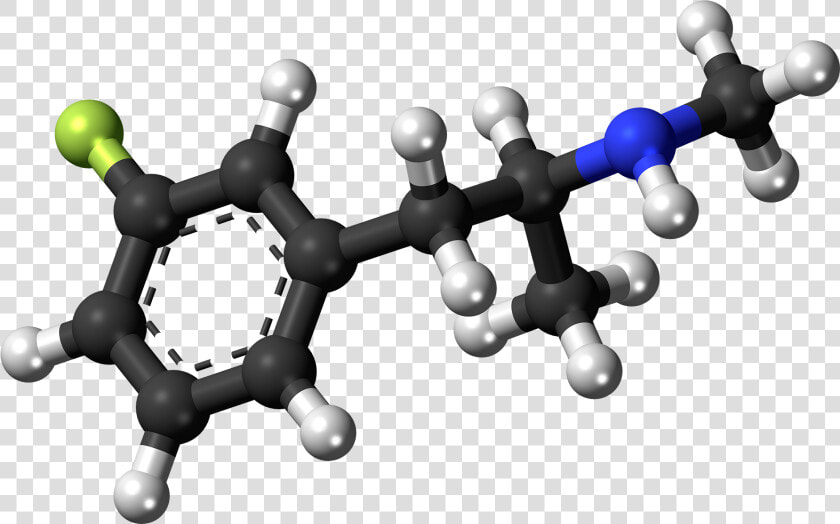 3 fluoromethamphetamine Molecule Ball   Methamphetamine Ball And Stick  HD Png DownloadTransparent PNG