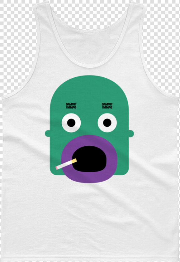 Christian Tanktop 001 Mockup Front Flat White   Dinosaur Lifting Weights  HD Png DownloadTransparent PNG