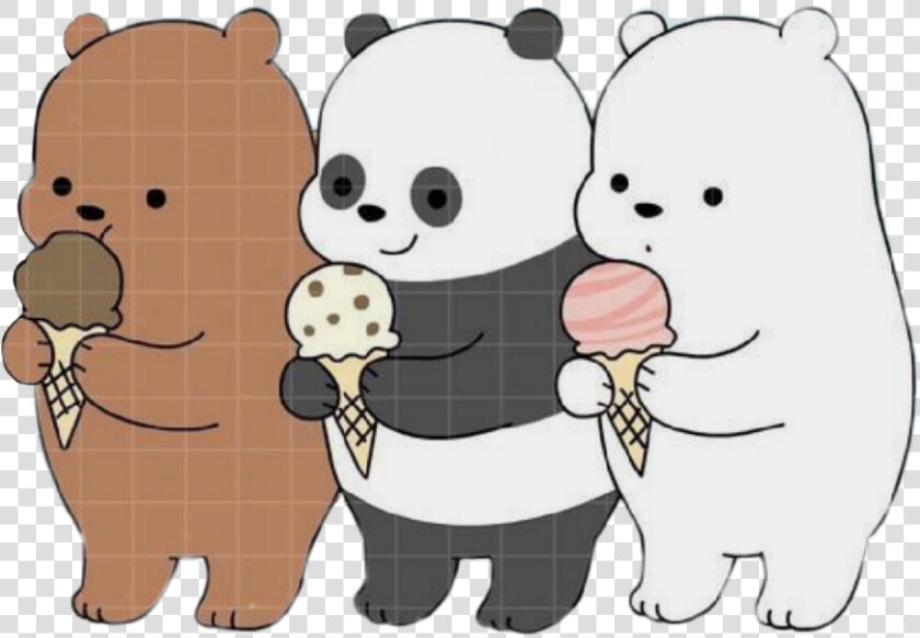  somososos  kawaii  icecream  helado  bears  osos  bear   We Bare Bears Background  HD Png DownloadTransparent PNG