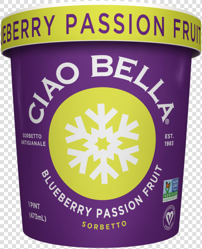 Ciao Bella Blueberry Passion Fruit Sorbetto  HD Png DownloadTransparent PNG