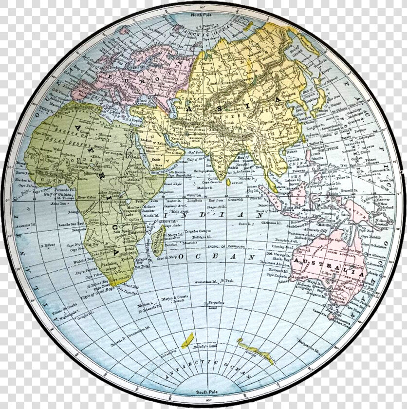 Background Craft Supply Map Vintage Image Eastern Hemisphere   Atlas  HD Png DownloadTransparent PNG