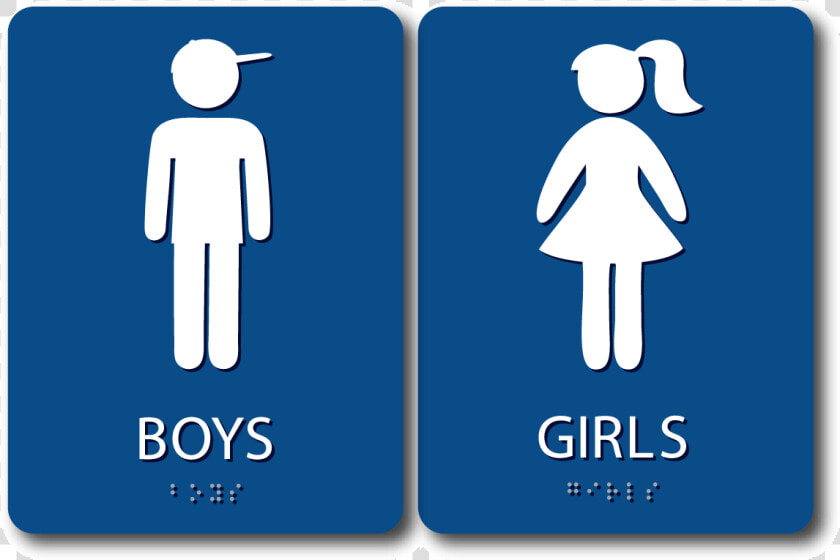 Boy S  amp  Girl S Restroom Sign Bundle  Blue   Bathroom Sign Mans And Women  HD Png DownloadTransparent PNG