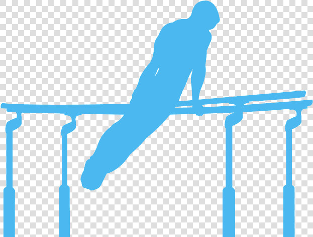 Boy Gymnast Silhouette Parallel Bars  HD Png DownloadTransparent PNG