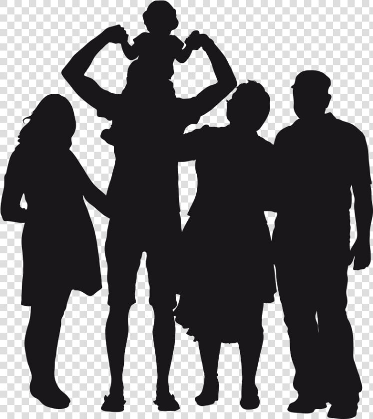 Family Silhouette Images Transparent Download   Silhouette Families Clip Art  HD Png DownloadTransparent PNG