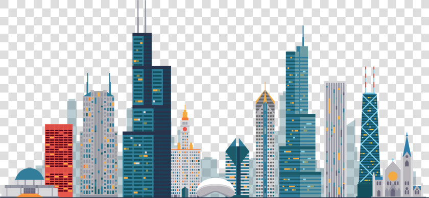 Transparent City Buildings Clipart   City Building Vector Png  Png DownloadTransparent PNG