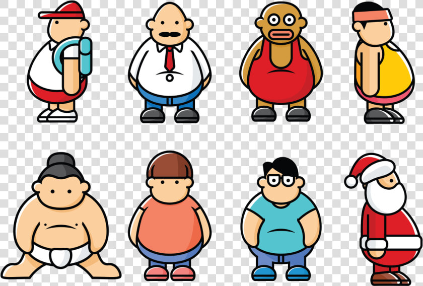 Fat Guys Vector   Fat Guy Vector  HD Png DownloadTransparent PNG