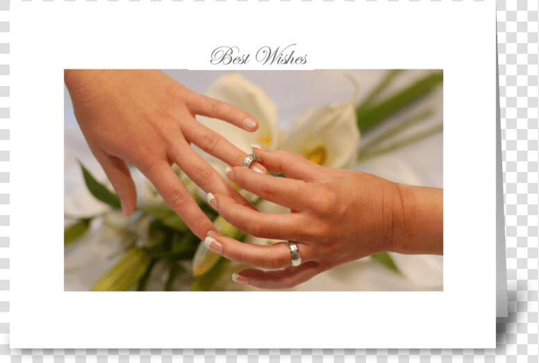 Best Wishes Greeting Card   Wedding Ring  HD Png DownloadTransparent PNG