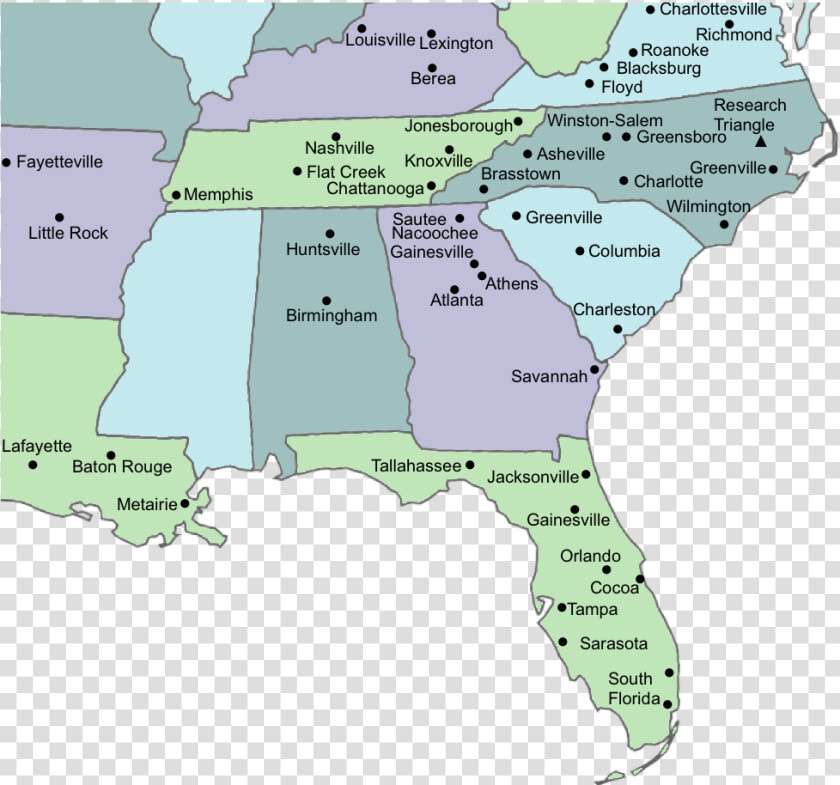 Image Map Of Southeastern Us width   Flat Creek Country Dancers  HD Png DownloadTransparent PNG