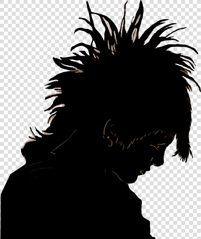 Punk Hair Png   Punk Silhouette Png  Transparent PngTransparent PNG